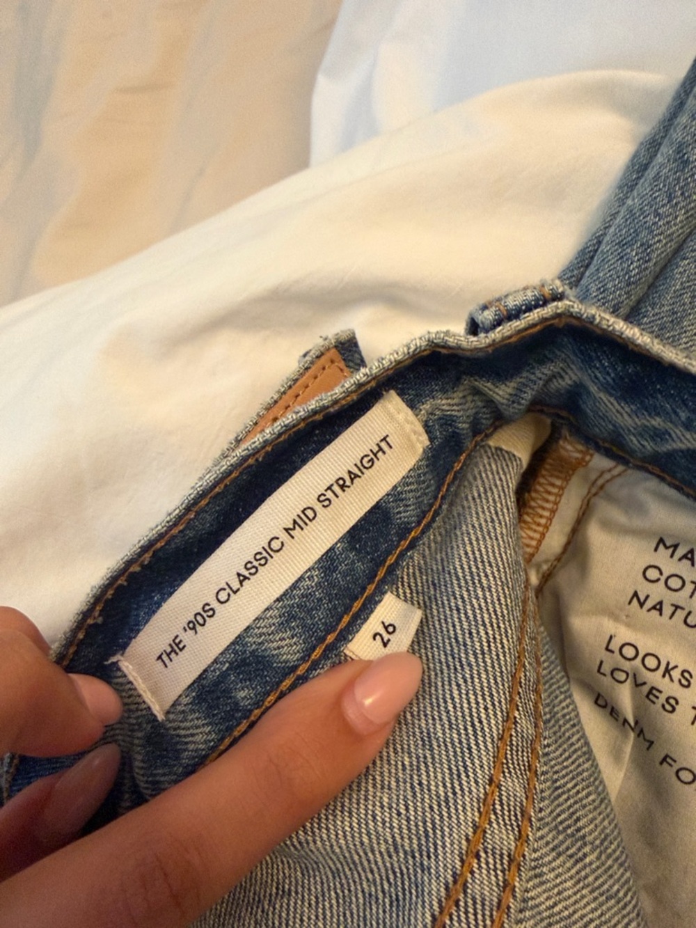 Denim Forum Light Blue Mid Straight Women’s Jeans